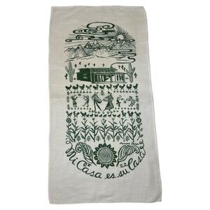 Harwood Steiger 1950s Mi Casa es Su Casa Linen Towel